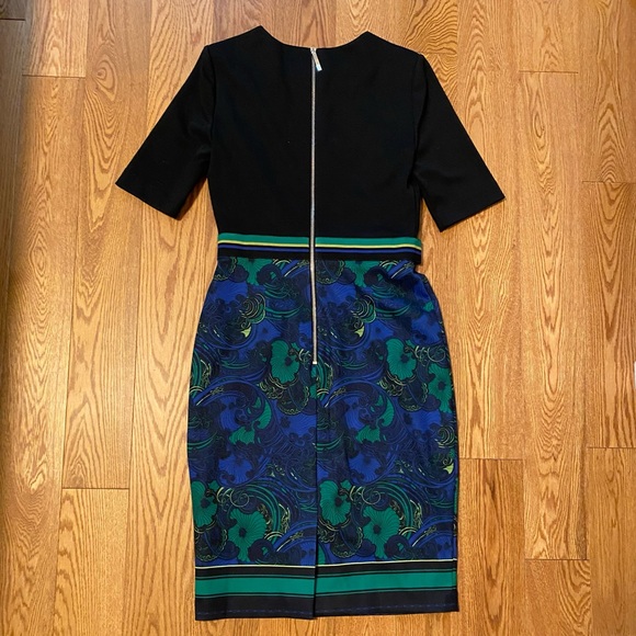 Ted Baker black and blue dress. Size 1. Never worn - Picture 2 of 3